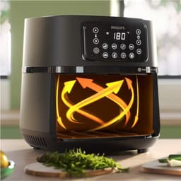 سرخ‌کن بدون روغن فیلیپس HD9285: تکنولوژی Rapid Air، ظرفیت 7.2 لیتری و 8 برنامه پخت متنوع