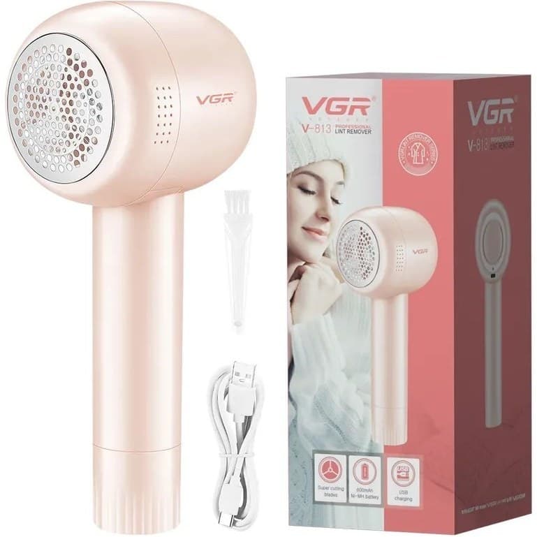 پرزگیر لباس وی جی آر مدل V-813؛ دستگاه پرز بردار شارژی و بازگرداننده درخشش پارچه
