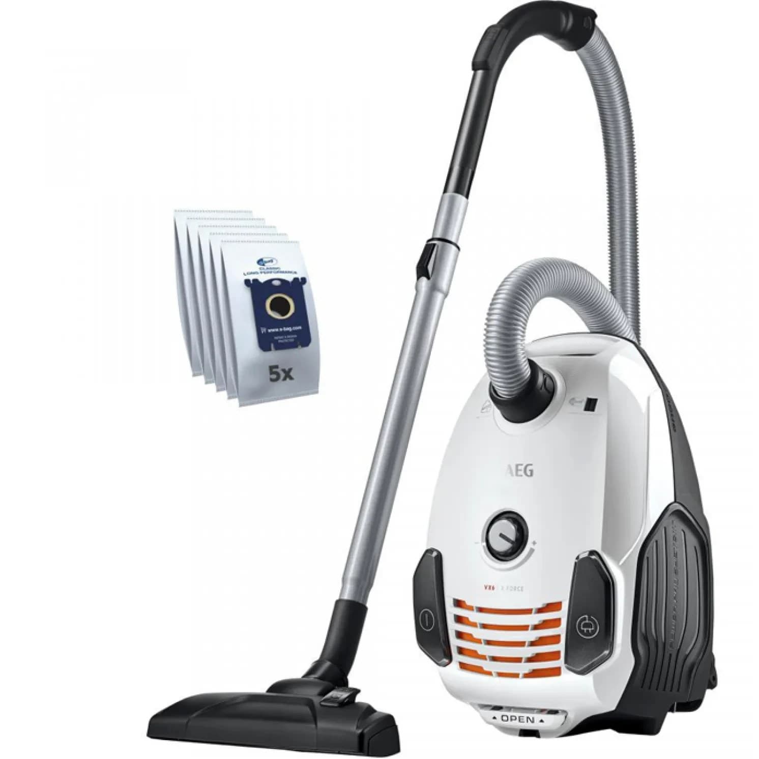 جاروبرقی آاگ 800 وات مدل AEG VX6-2-IW-5 کیسهای سری X Force سفید
