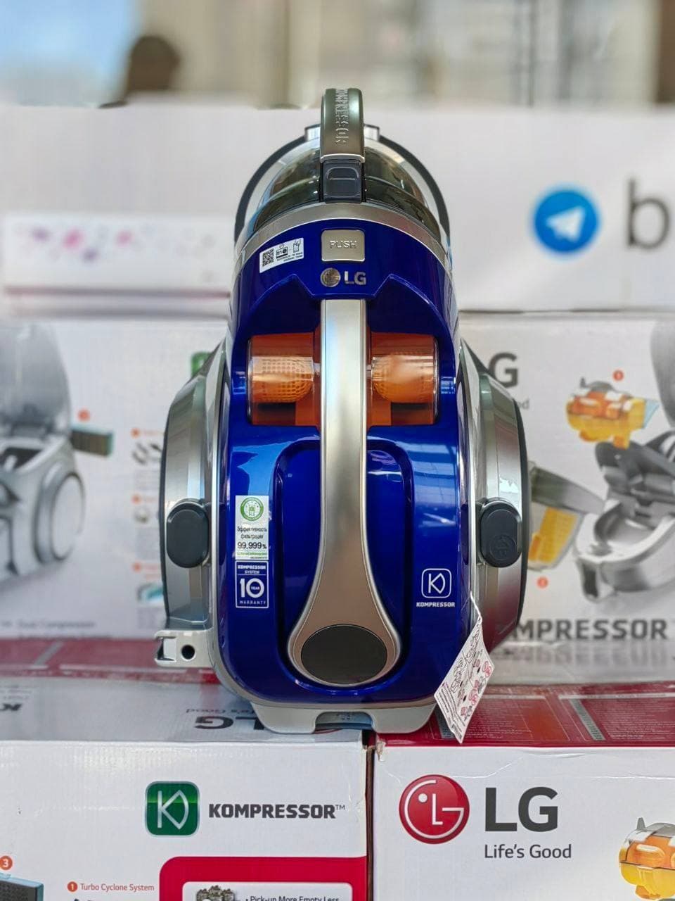 بررسی تخصصی و قیمت جاروبرقی ال جی مدل VK89609HQ؛ قدرت کمپرسور در دستان شما