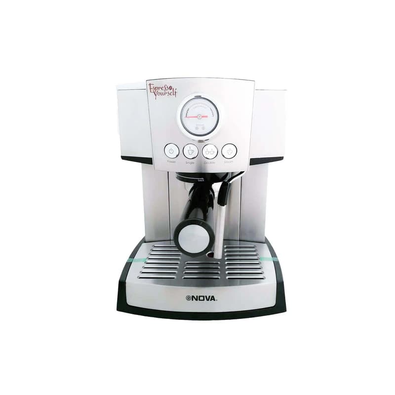 اسپرسو ساز نوا مدل ۱۲۷ │ خرید دستگاه ۱۵ بار با طراحی استیل + تضمین اصالت