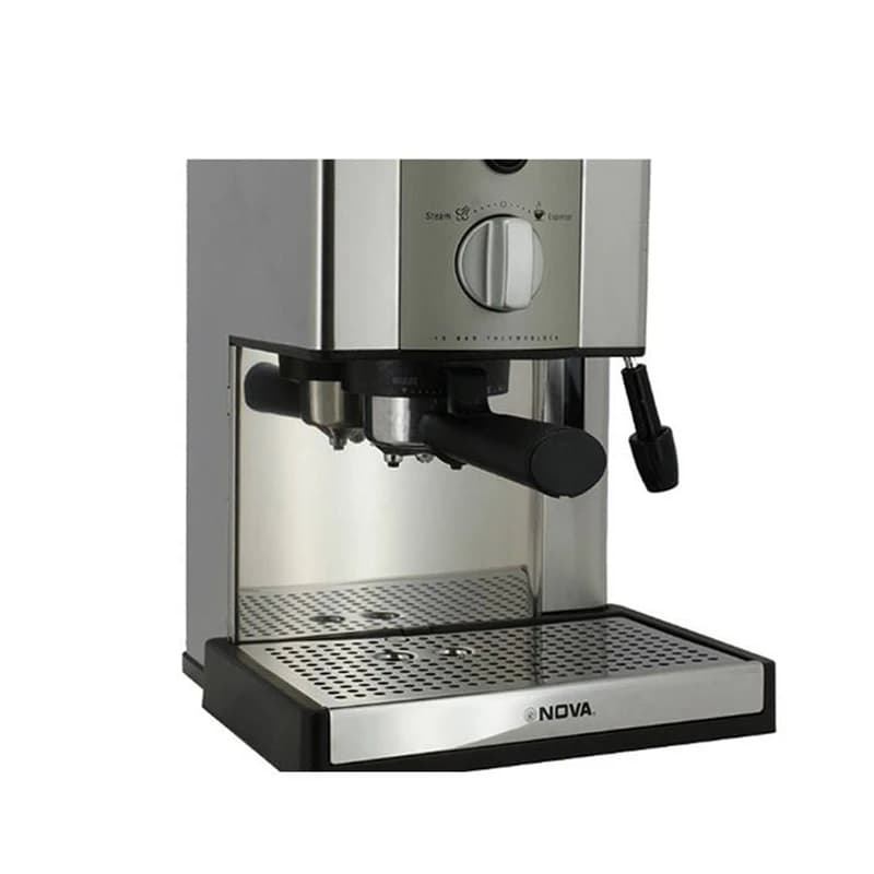 اسپرسو ساز نوا مدل ۱۳۹ │ خرید ۱۵ بار با طراحی استیل + تضمین اصالت