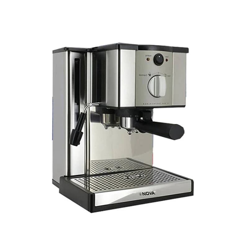 اسپرسو ساز نوا مدل ۱۳۹ │ خرید ۱۵ بار با طراحی استیل + تضمین اصالت