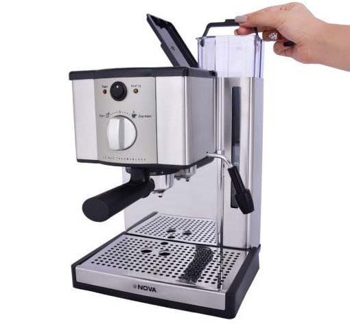 اسپرسو ساز نوا مدل ۱۳۹ │ خرید ۱۵ بار با طراحی استیل + تضمین اصالت