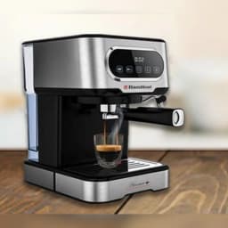 "اسپرسوساز همیلتون مدل 2830 | فشار 20 بار + پمپ ایتالیایی برای اسپرسویی با کرم طلایی و کاپوچینوی حرفهای"