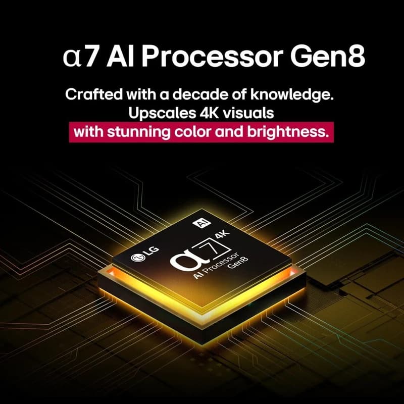 تلویزیون ال جی 65QNED82 سایز 65 اینچ مدل 2025 | QNED 4K هوشمند با WebOS 25 و پردازنده α7 Gen8 (مصر)