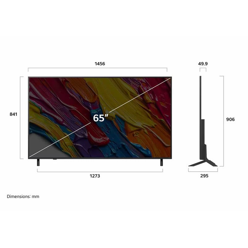 تلویزیون ال جی 65QNED82 سایز 65 اینچ مدل 2025 | QNED 4K هوشمند با WebOS 25 و پردازنده α7 Gen8 (اندونزی)